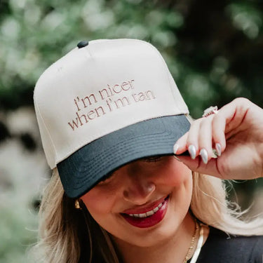I'm Nicer When I'm Tan Two-Toned Hat